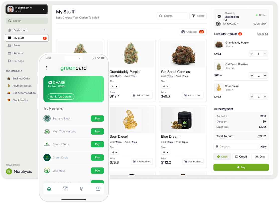 Online checkout paying with Greencard